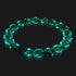 Luminous Shamrock | Silver | Firefly Glass Clover Bracelet